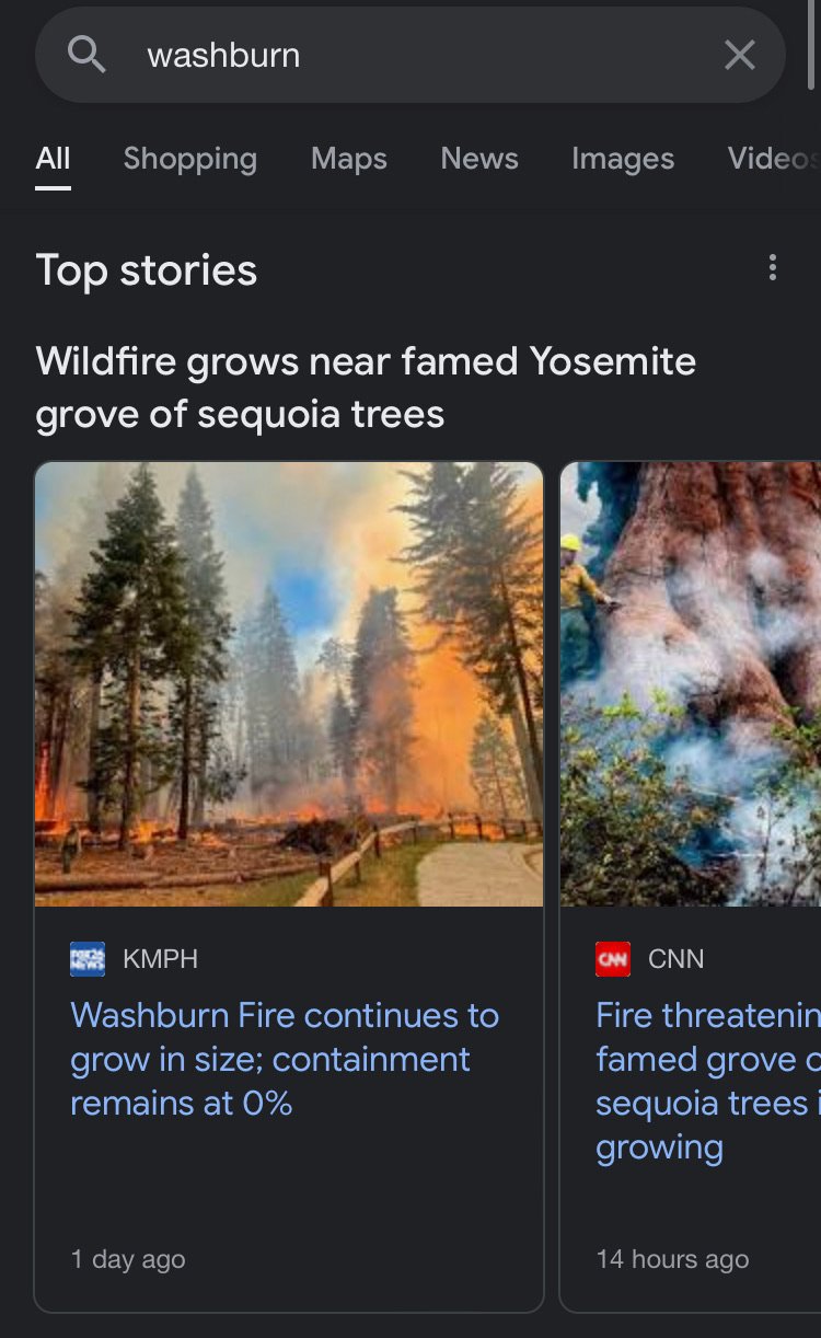 washburn fire - yosemite